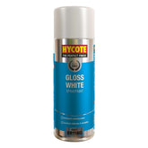 Hycote Gloss White Spray Paint 400ml Spray Paint